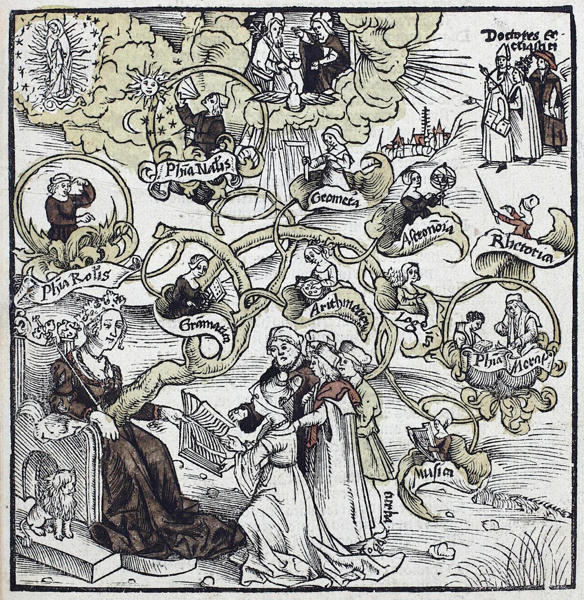 Gregor Reisch, tree of knowledge, in Margarita philosophica nova